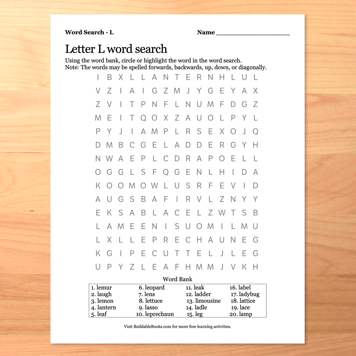 Printable Alliterative Alphabet Word Search - Set of 26 Puzzles