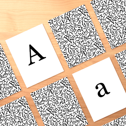 Printable Letter Case Matching Memory Game